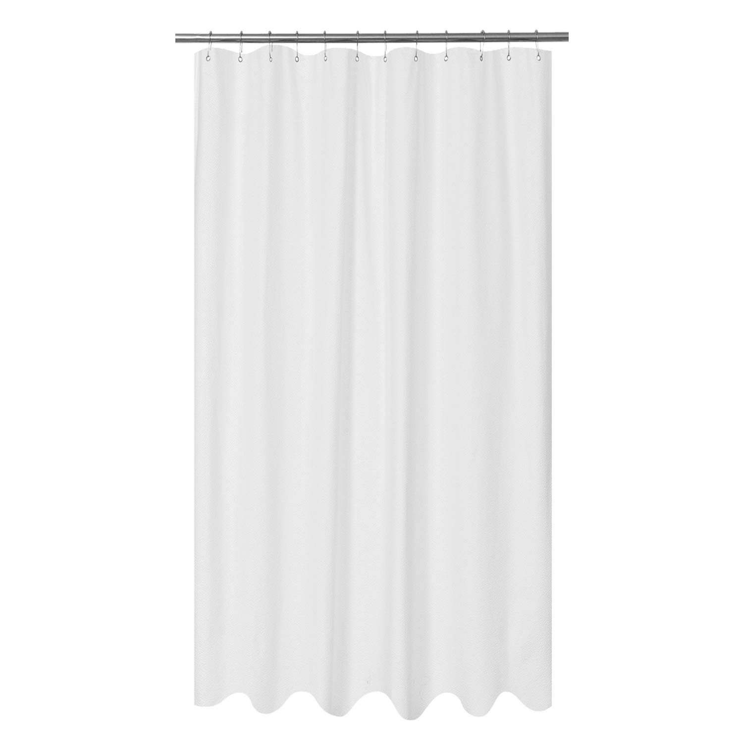 Mrs Awesome Embossed Microfiber Extra Long Shower Curtain Liner 71 x 96 inches, Soft Fabric Showe... | Amazon (US)