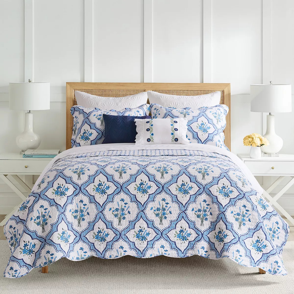 Draper James Teal Blooms Quilt Set with Shams | Kohl's