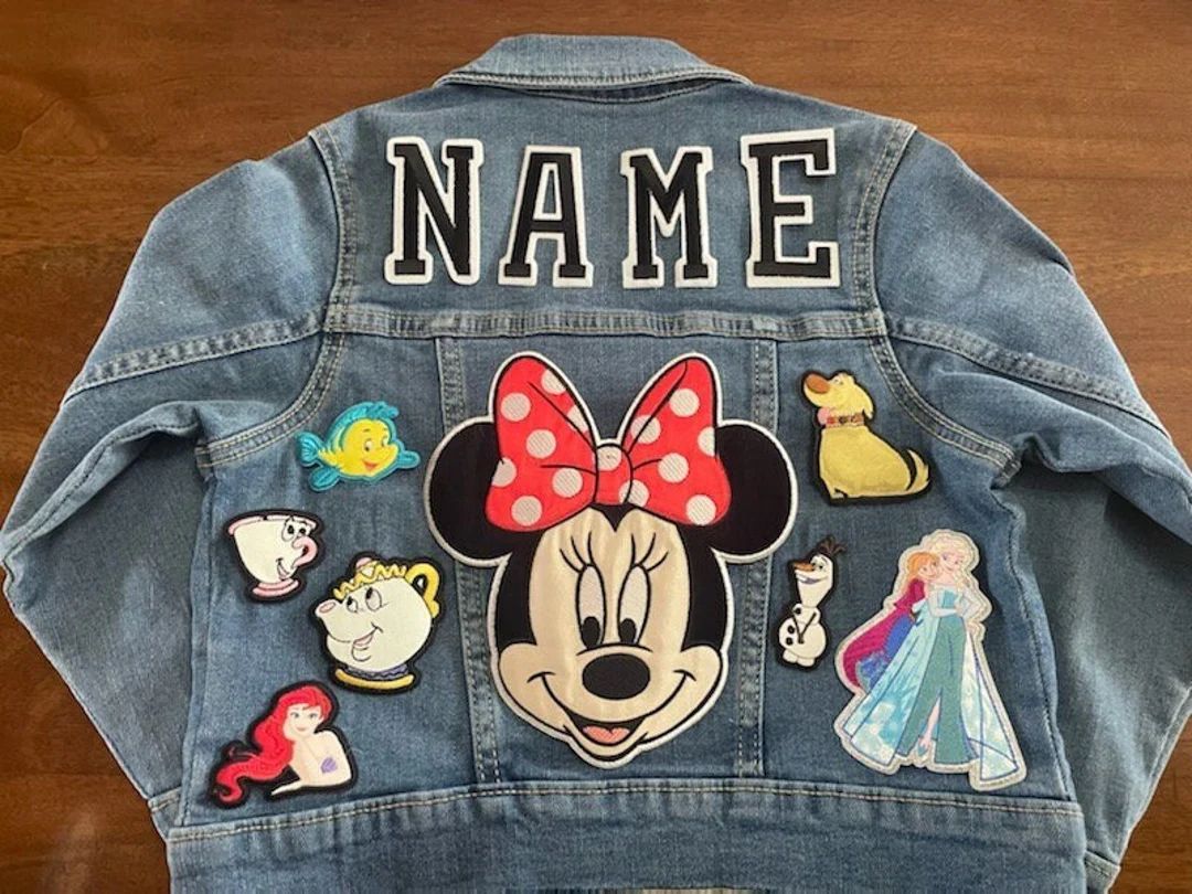 Kids Patch Denim Jacket, Disney Inspired Jacket, Custom Design | Etsy (US)