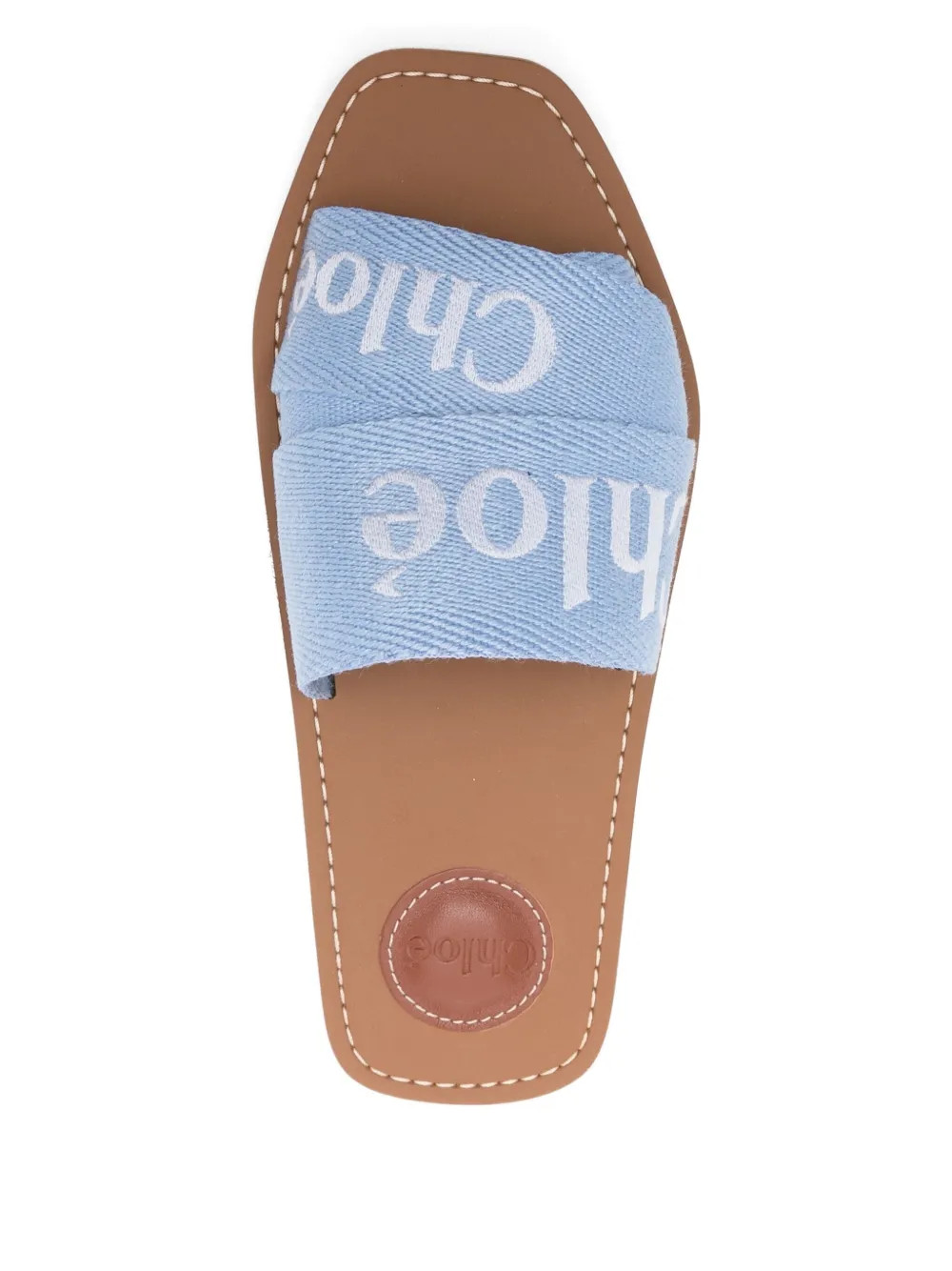 Chloélogo-detail flat slides | Farfetch Global