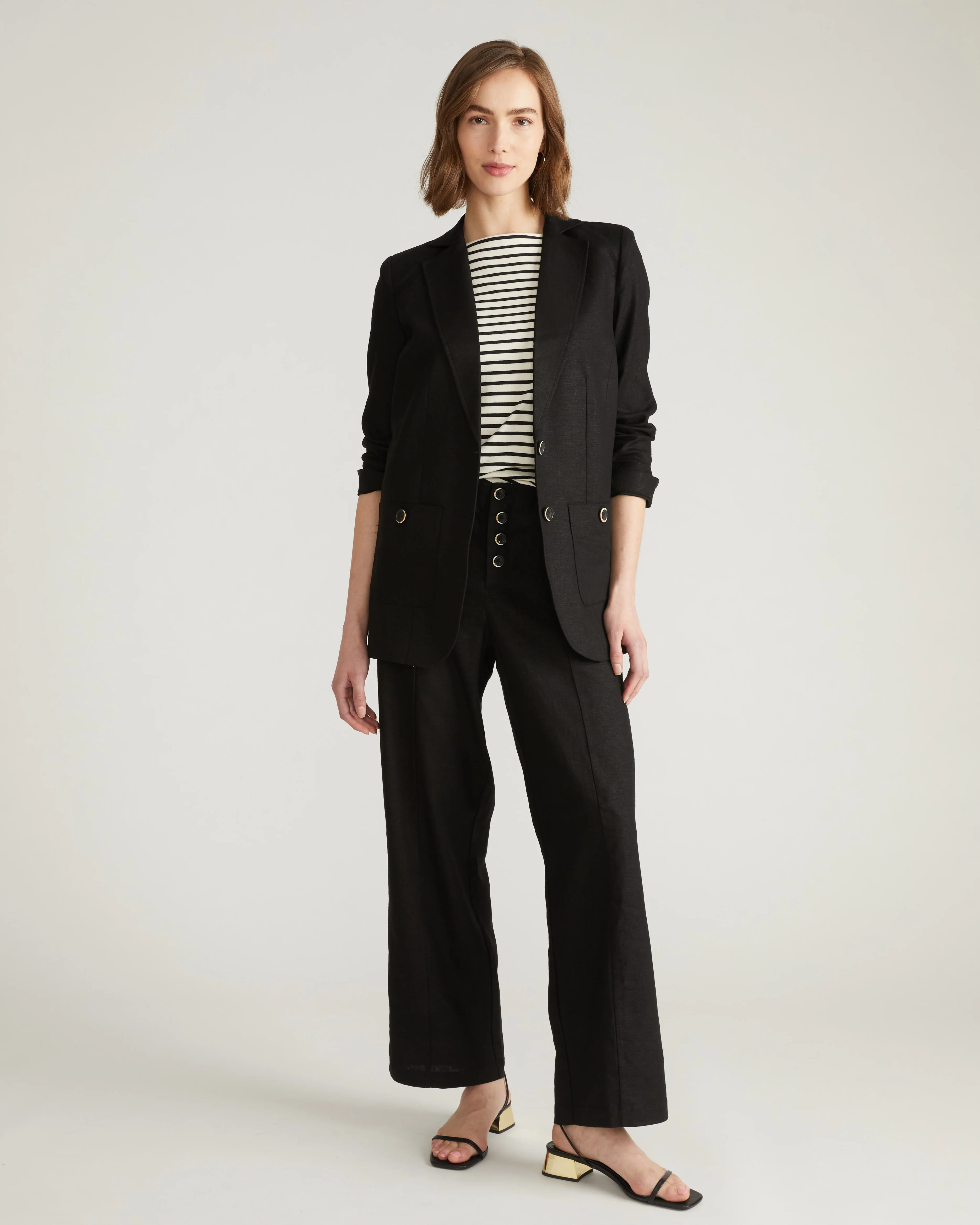 Coastal Linen Pants - Black | Universal Standard