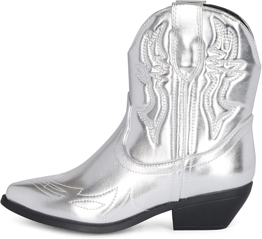 STYLISH S BUCK - Women’s Western Fashion Low Heel Cowgirl Ankle Boots | Amazon (US)
