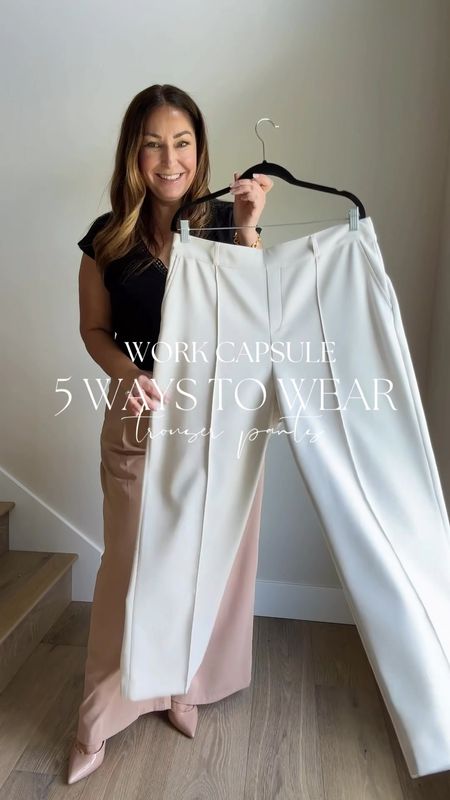 Summer workwear capsule with cream trouser pants from @spanx 

Use code RYANNEXSPANX for 10% off and free shipping at spanx 

 Fit tips: tank tts, L // blazer tts, L // pants size up, XL workwear neutral outfit summer outfit summer fashion workwear midsize fashion summer midsize outfit the recruiter mom

#LTKWorkwear #LTKVideo #LTKMidsize