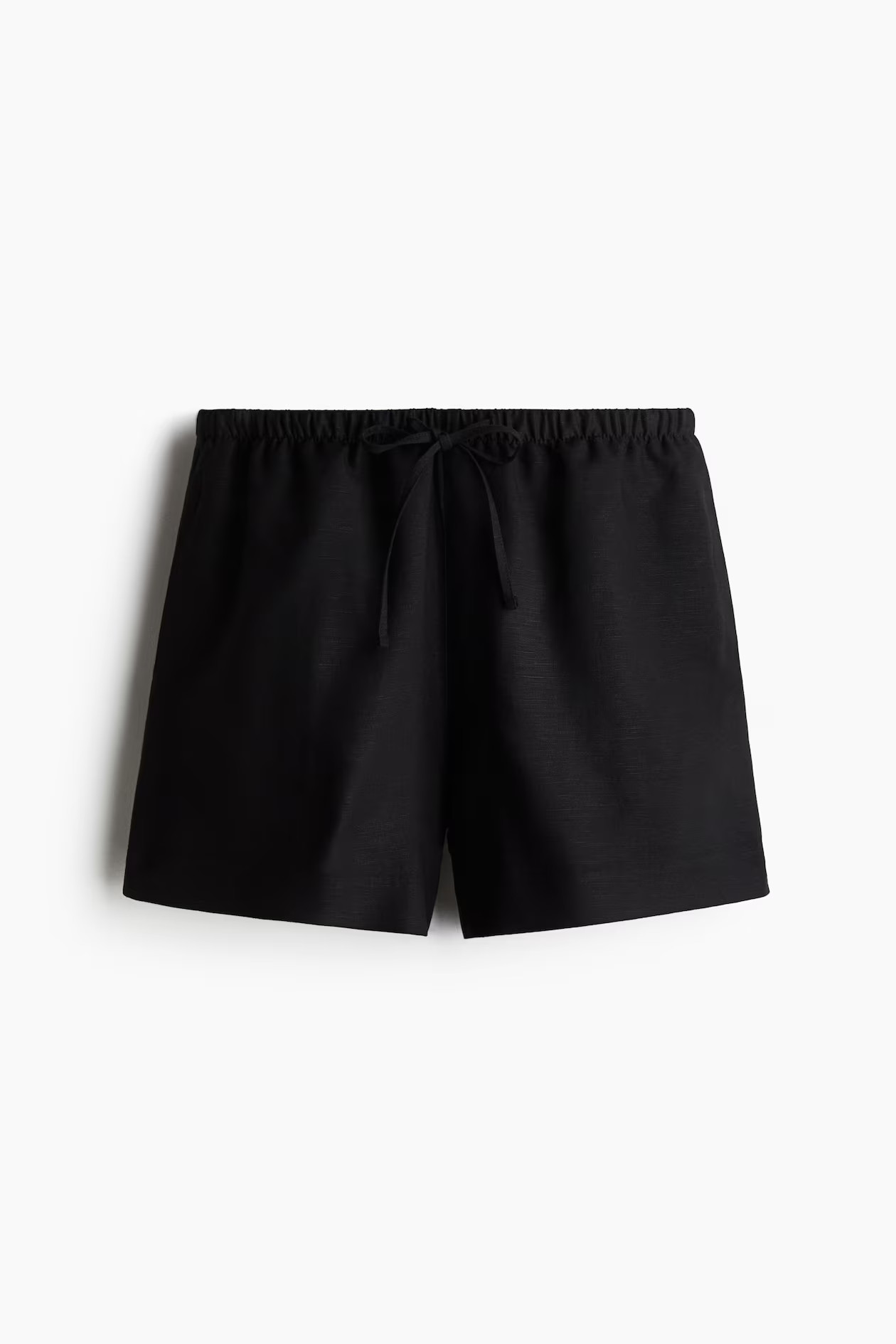 Linen-Blend Drawstring Shorts | H&M (US + CA)
