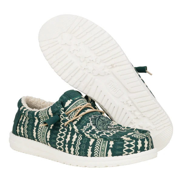 Wally Merry Fishmas Sweater - Sea Green/Multi | HEYDUDE