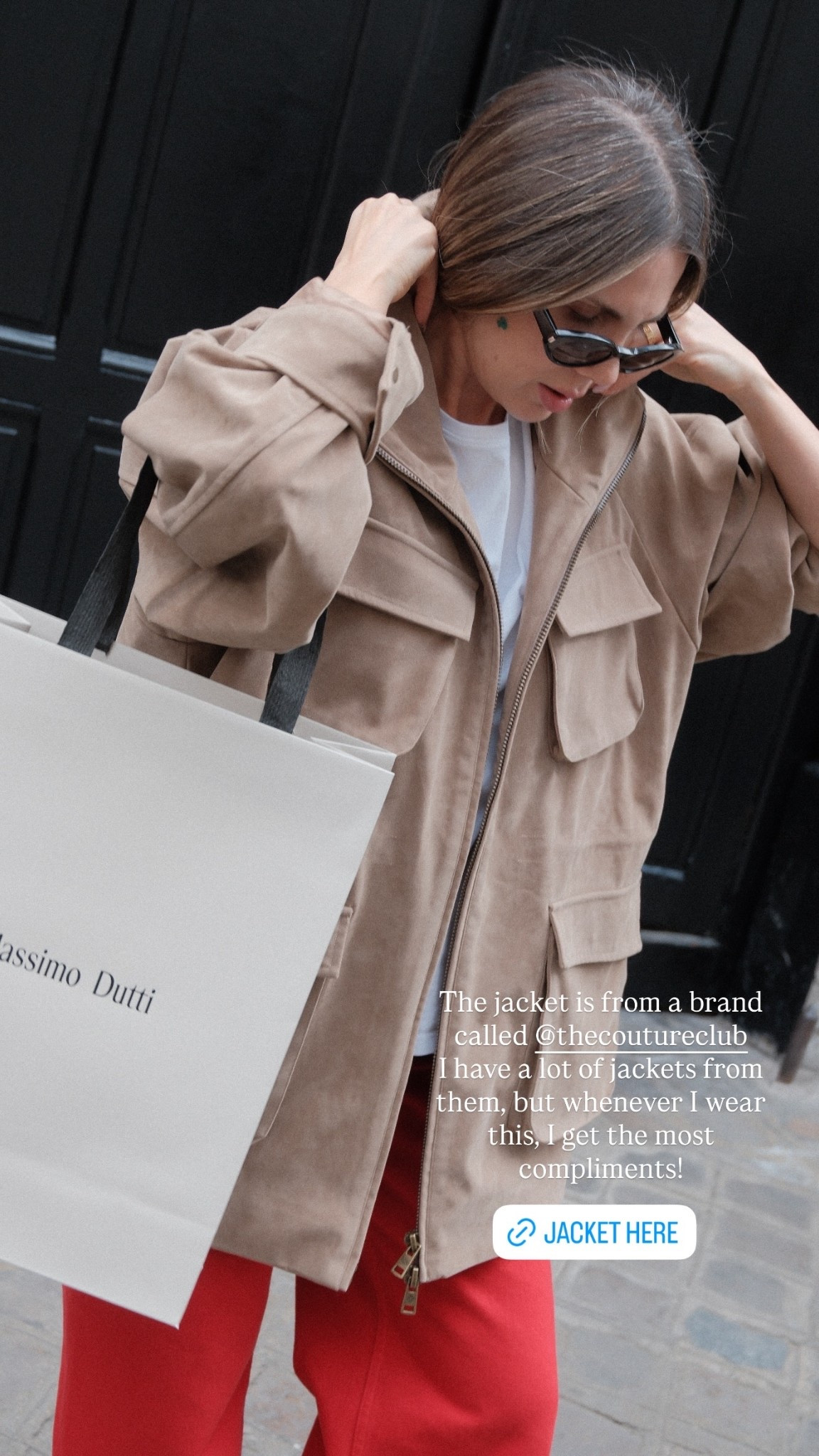 The jacket is from a brand called @thecoutureclub 
I have a lot of jackets from them, but whenever I wear this, I get the most compliments!