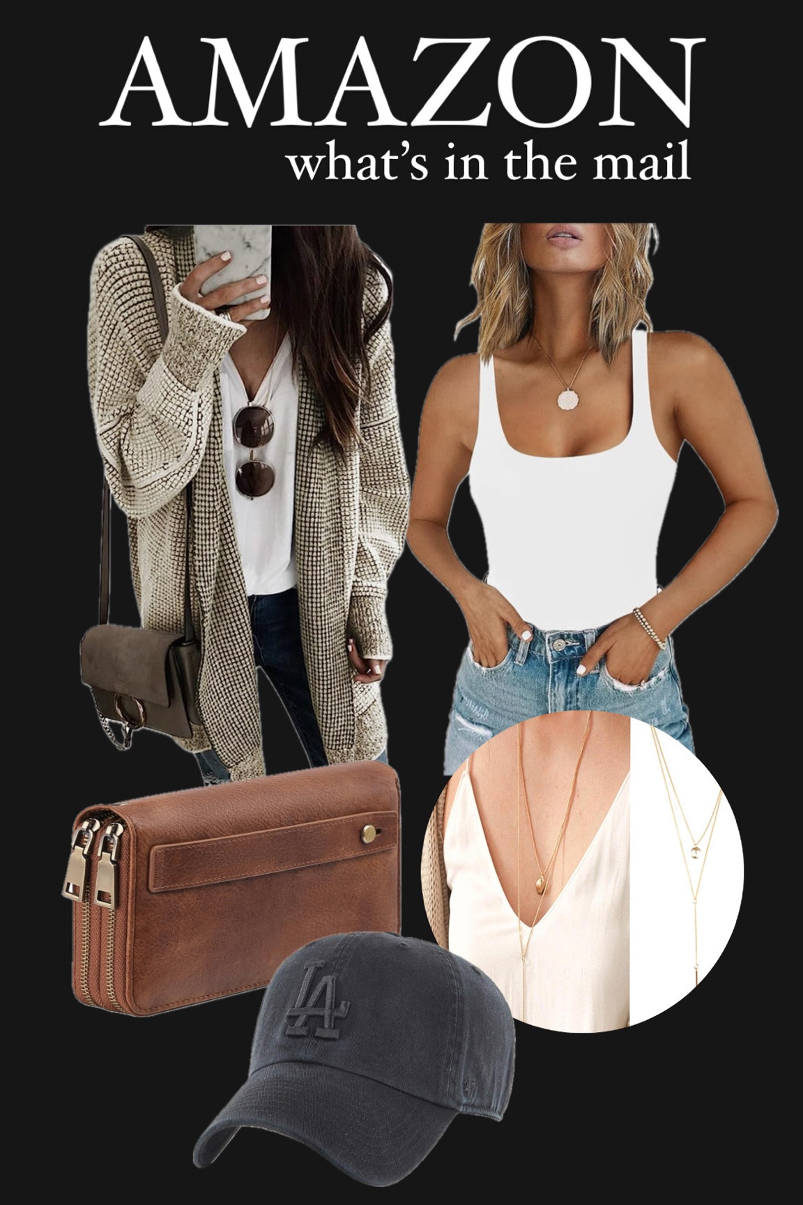 Amazon mail day! My cozy-classy mom finds.


 #ltkmomstyle #sweater #bodysuit #longpendant #clutch #baseballcap 

#LTKitbag #LTKtravel #LTKSeasonal