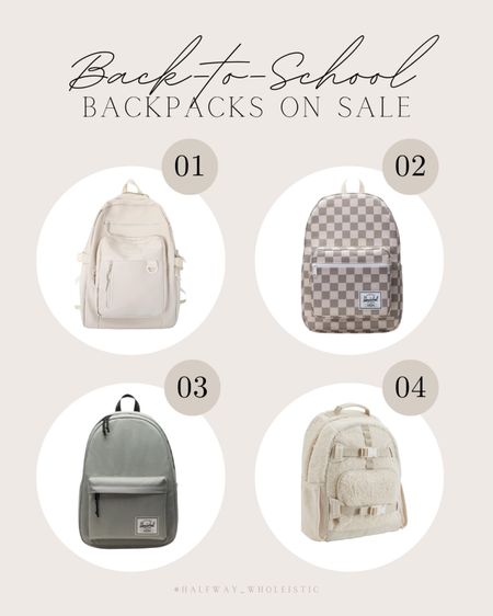 Love these neutral kid backpack options on sale now! 

#school #elementary #middle #girl #boy 

#LTKSeasonal #LTKsalealert #LTKfamily