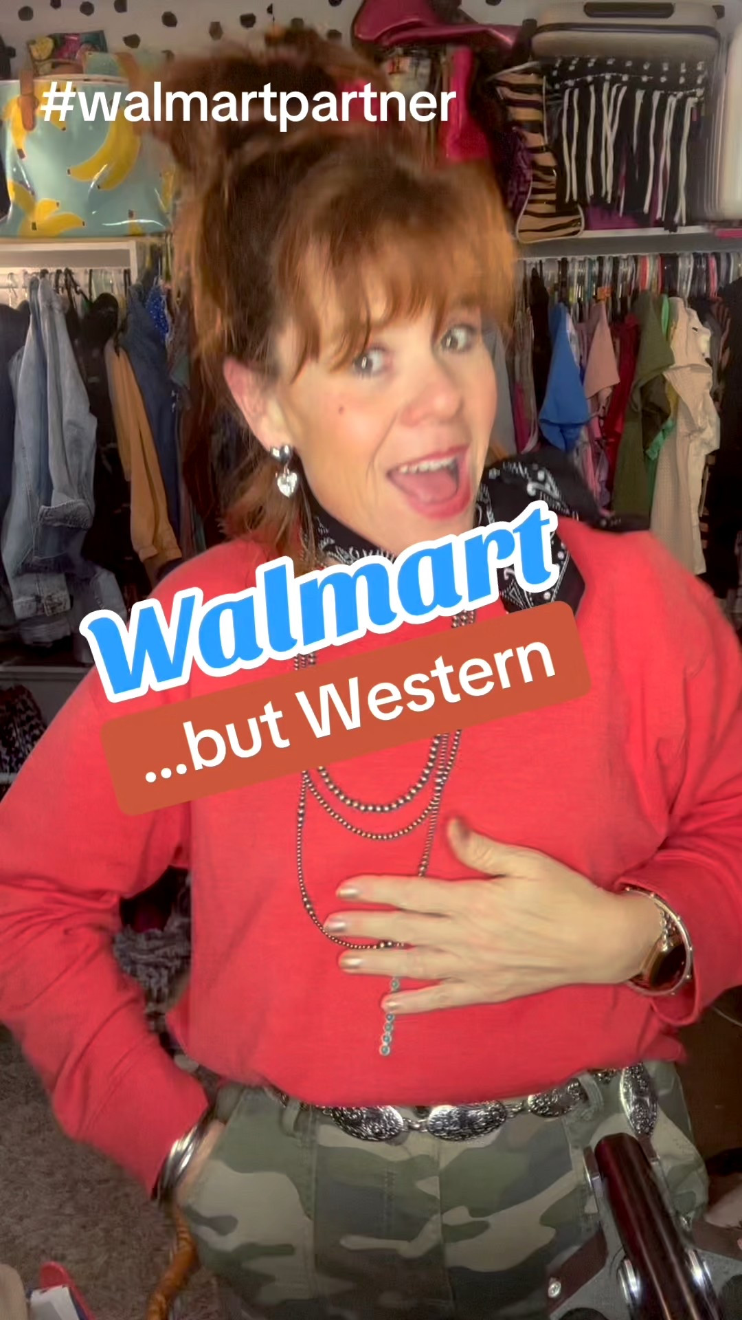 Walmart...but western.
Red sweatshirt, camouflage, cargo pants, black sneakers, black scarf, flour in my hair
#walmartpartner #westernwear #over50style #camocargopants #fitspo

#LTKValentine #LTKootd #LTKdayinmylife