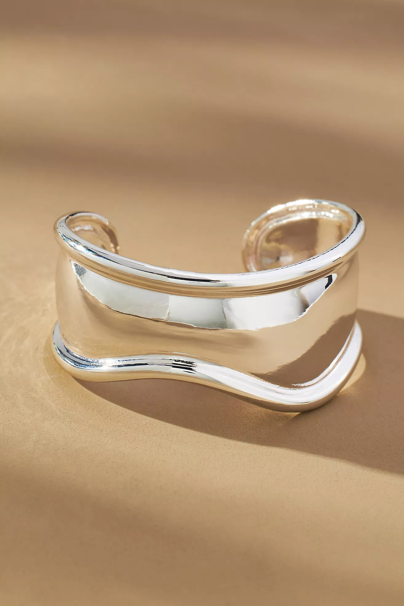 Wide Grooved Cuff Bracelet | Anthropologie (US)