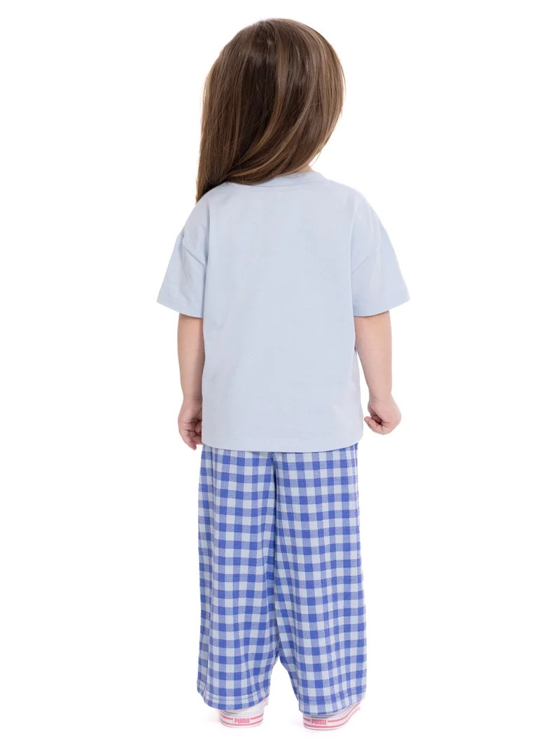Bluey Toddler Girls Graphic Tee and Print Pants Set, 2-Piece, Sizes 12M-5T | Walmart (US)