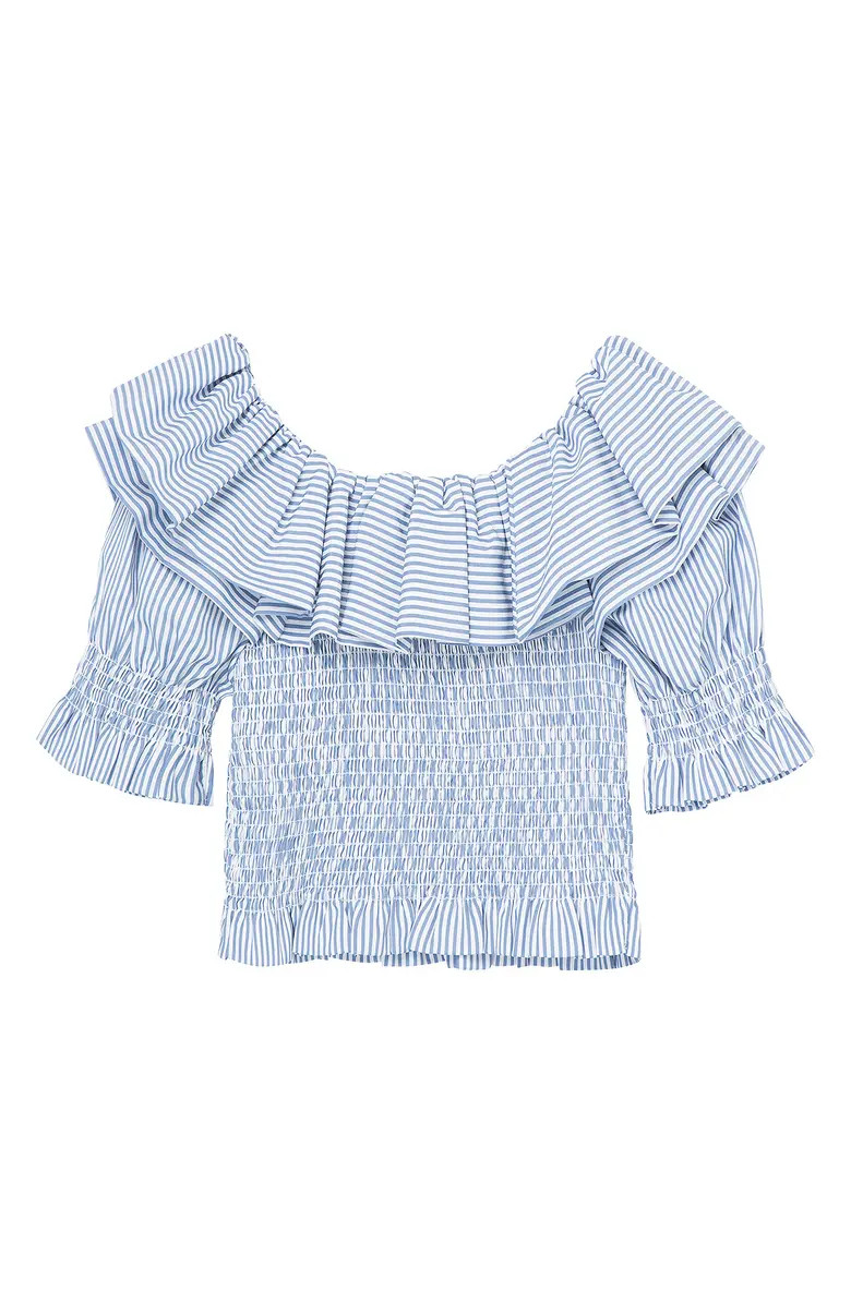Kids' Smocked Ruffle Detail Top | Nordstrom