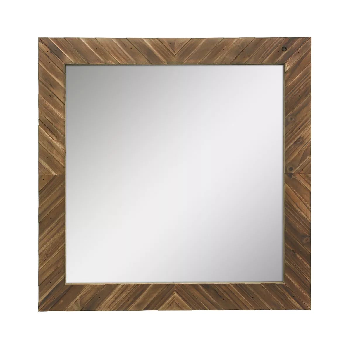 Stonebriar Collection Wooden Chevron Hanging Wall Mirror | Kohl's