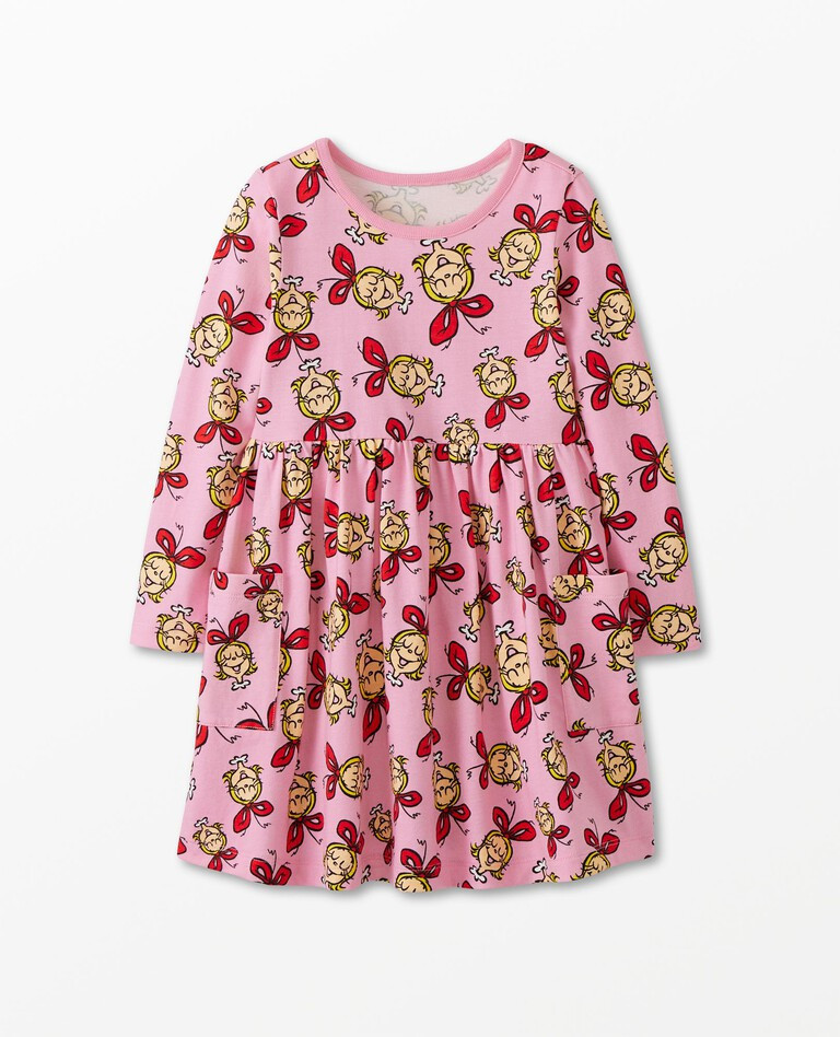 Dr. Seuss Cindy Lou Who Long Sleeve Pocket Dress | Hanna Andersson