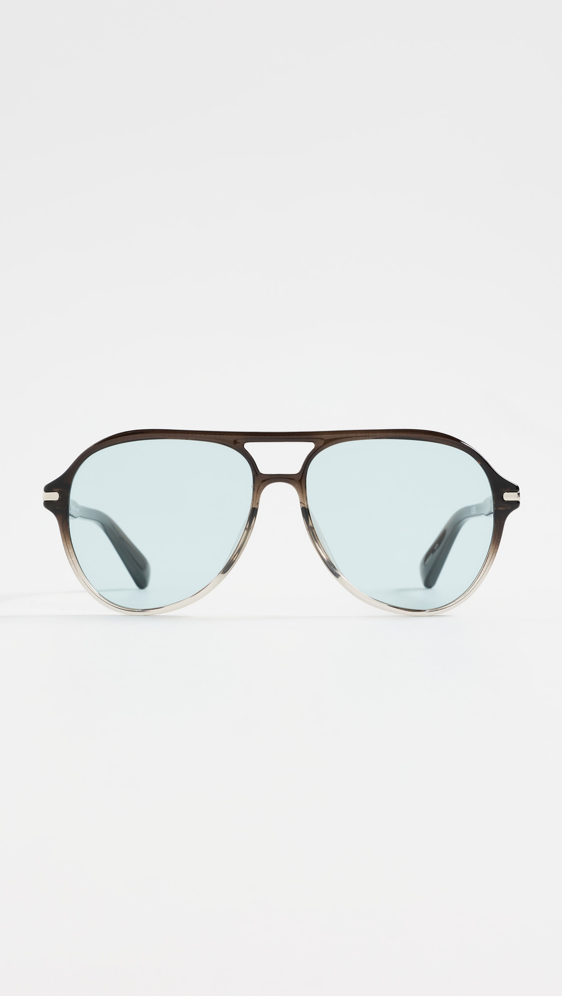 Quay Day One Sunglasses Grey Ombre/Aqua One Size | Shopbop