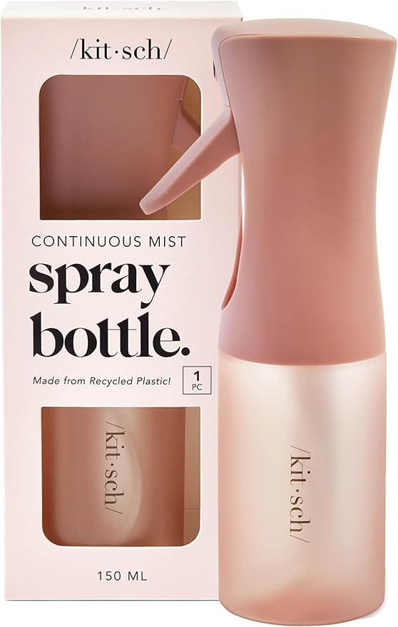 Kitsch Continuous Spray Bottle for Hair – Fine Mist Water Mister & Water Spray Bottle – Recyc... | Amazon (US)