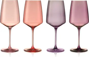 Viski Reserve Nouveau Crystal Wine Glasses Set of 4 | Nordstrom | Nordstrom