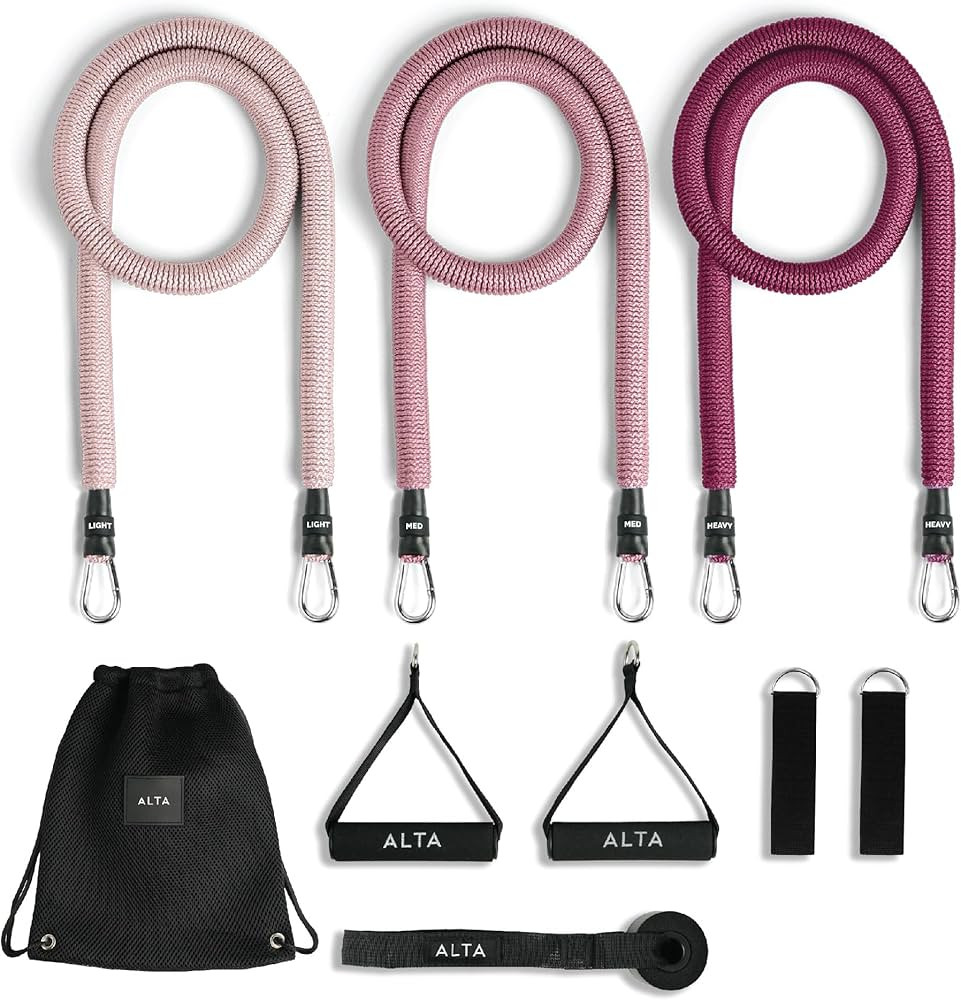 ALTA Resistance Tube Bands for Women - Full Kit Resistance Bands for Working Out with Handles, An... | Amazon (US)