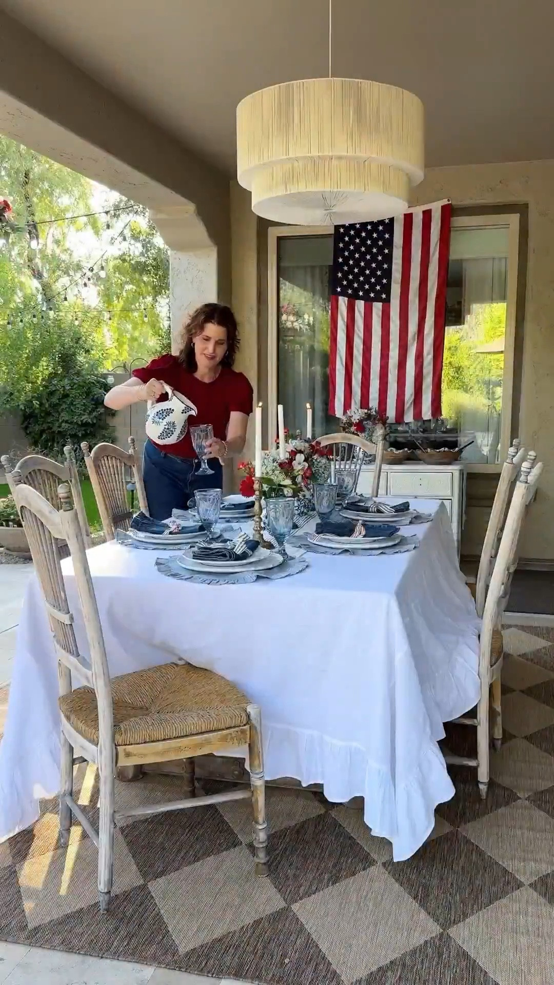 A patriotic 4th of July inspired dinner party is easily achieved using @mudpiegifts classic blue & white collection. ❤️🤍💙🇺🇸

I LOVE this collection! So many pretty serving pieces and dinner dishes to create a classic dining experience. 

Discount Code: JOYFUL15 for a 15% discount off of Mud Pie items. 

4th of July, patriotic decor, dinner party, blue and white, classic home decor, hosting essentials, outdoor entertaining 

#LTKFindsUnder100 #LTKFindsUnder50 #LTKHome