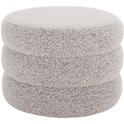 Ryth Ottoman - OTT3401 - White/Black - Safavieh | Target