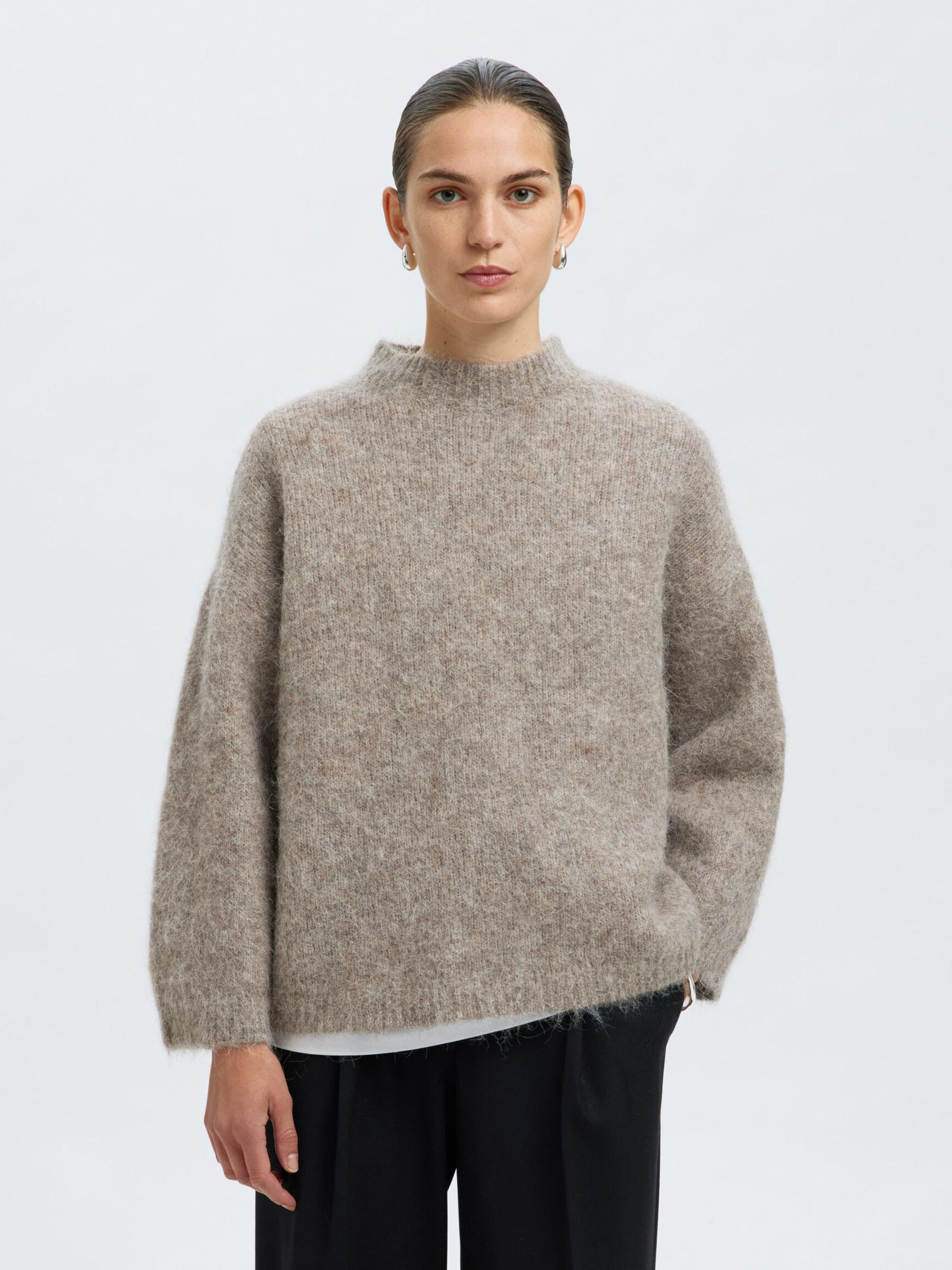 WOOL BLEND  PULLOVER | Selected