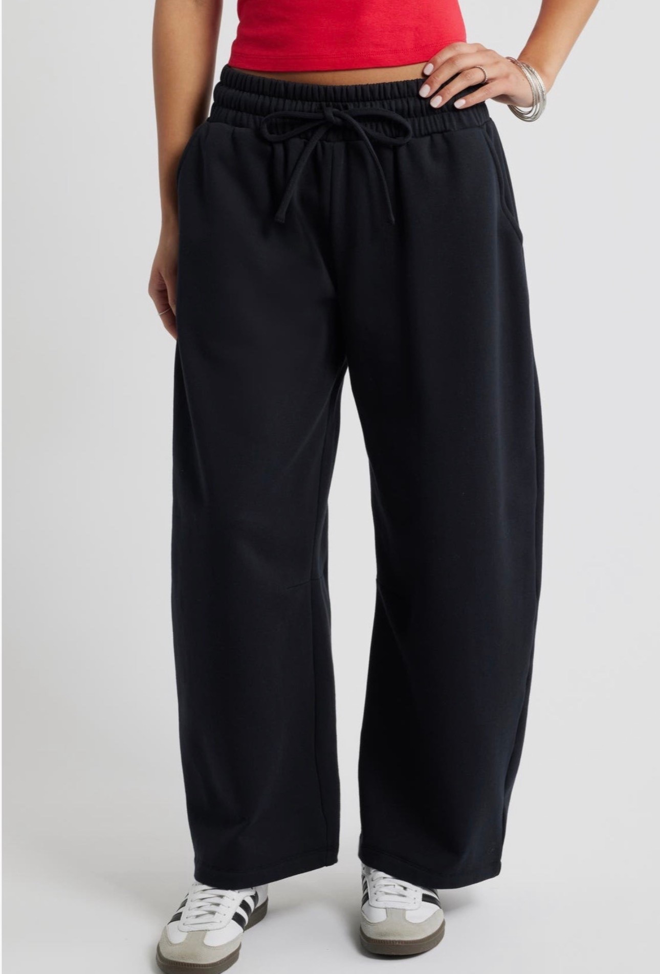 The cutest and coziest barrel sweatpants - fit is tts. On sale now. 