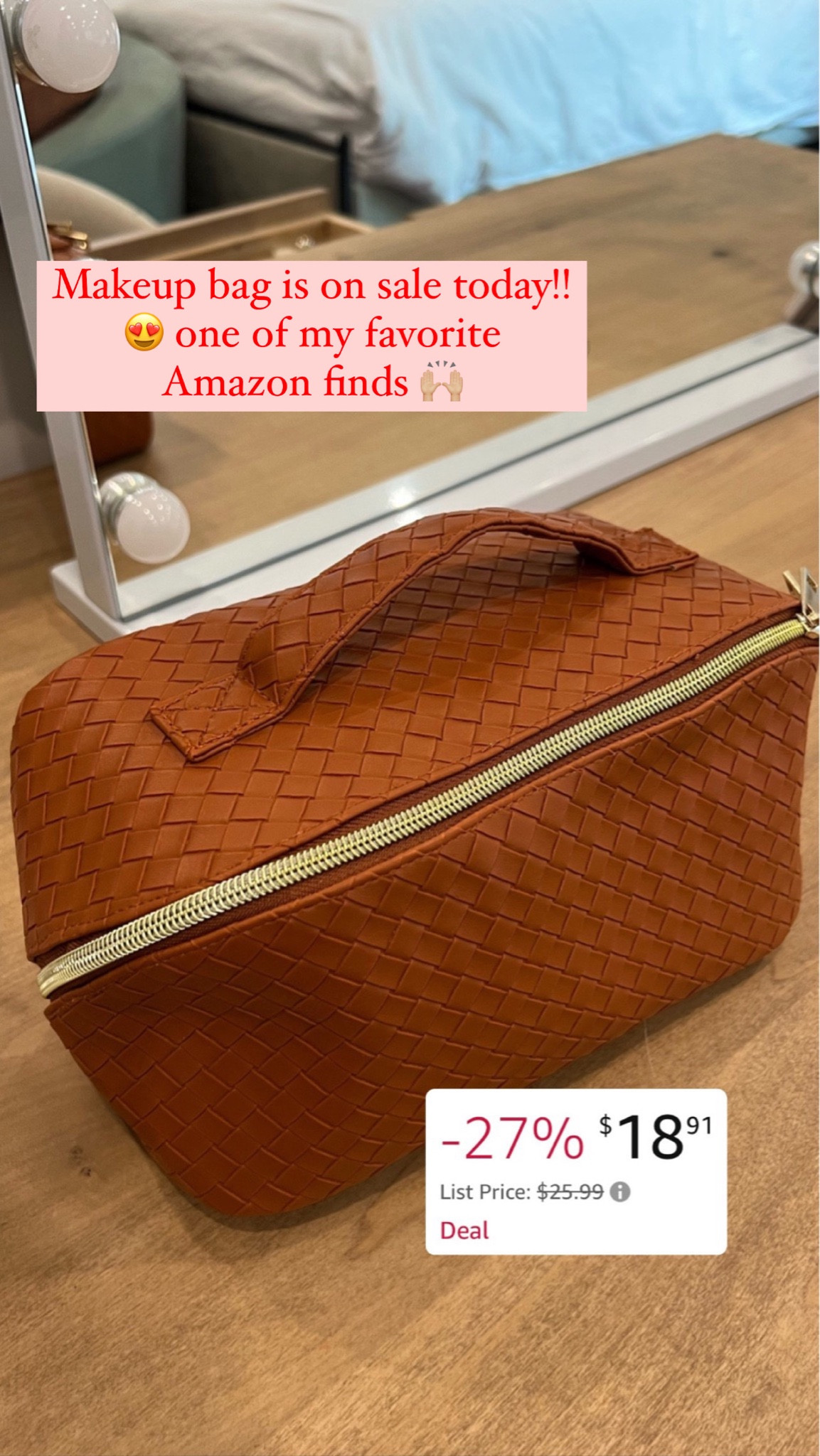 Amazon makeup bag on sale 

#LTKbeauty #LTKunder50 #LTKsalealert