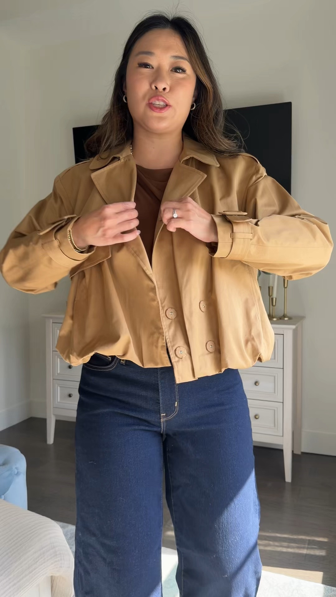 Macy’s Bubble Hem Jacket: Medium