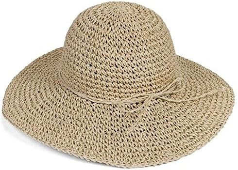 Amazon.com: HugeStore Floppy Foldable Wide Brim Chic Sun Hat Sun Visor Summer Beach Straw Hat for... | Amazon (US)
