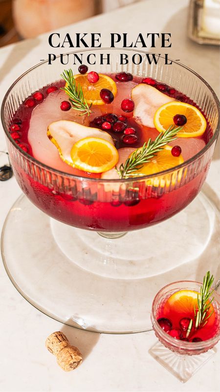 A glass cake plate that doubles as a punch bowl for holiday entertaining , cocktails and happy hour! 
#holiday #viral #cakeplate #entertainign #christmascocktails #vintagechristmas #punchbowl #happyhour

#LTKHoliday #LTKSeasonal #LTKGiftGuide
