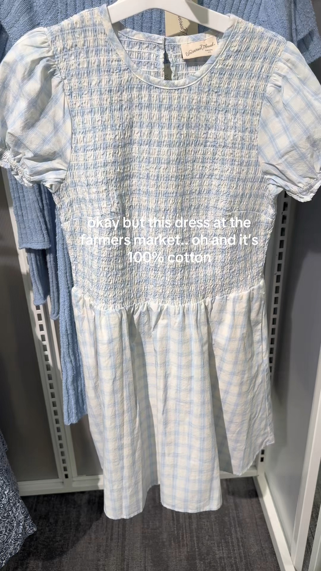 Found the cutest blue gingham dress and now I suddenly need a farmers market date, fresh flowers, and an iced latte ☁️🫐✨ 100% cotton too which honestly sold me immediately

#LTKootd #LTKSeasonal