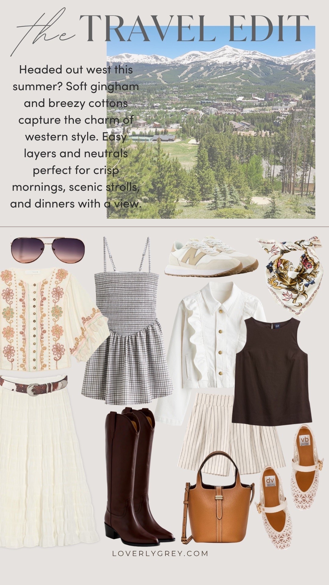 If you’re traveling out west this summer, here is your capsule wardrobe! Whether you’ll be active, strolling around the town, or a mix of both- there’s something for every occasion on your trip! These are all at great prices as well. 

Loverly grey, western fashion, what to wear to Colorado, Wyoming, Yellowstone outfit ideas, Montana, Utah, neutral boho fashion, classic style

#LTKSeasonal #LTKTravel