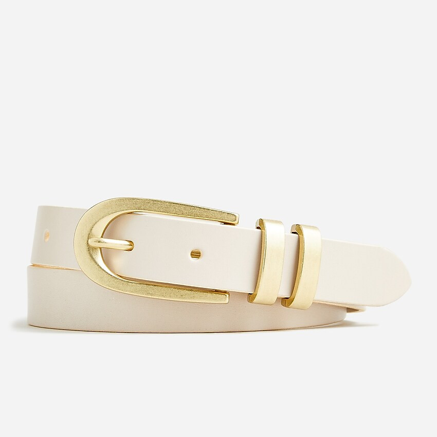Italian leather skinny belt | J. Crew US