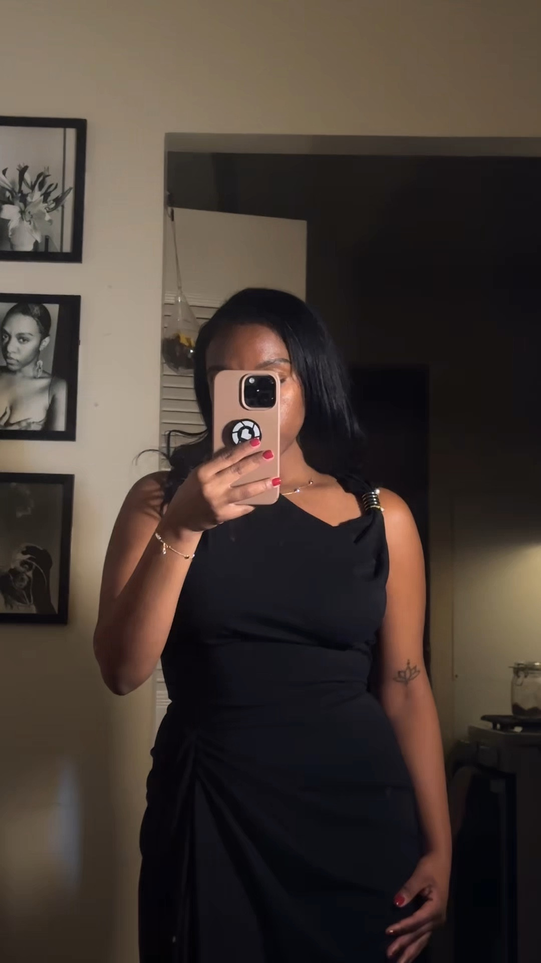 The most gorgeous long black dress! 

#LTKSeasonal #LTKFindsUnder100 #LTKStyleTip