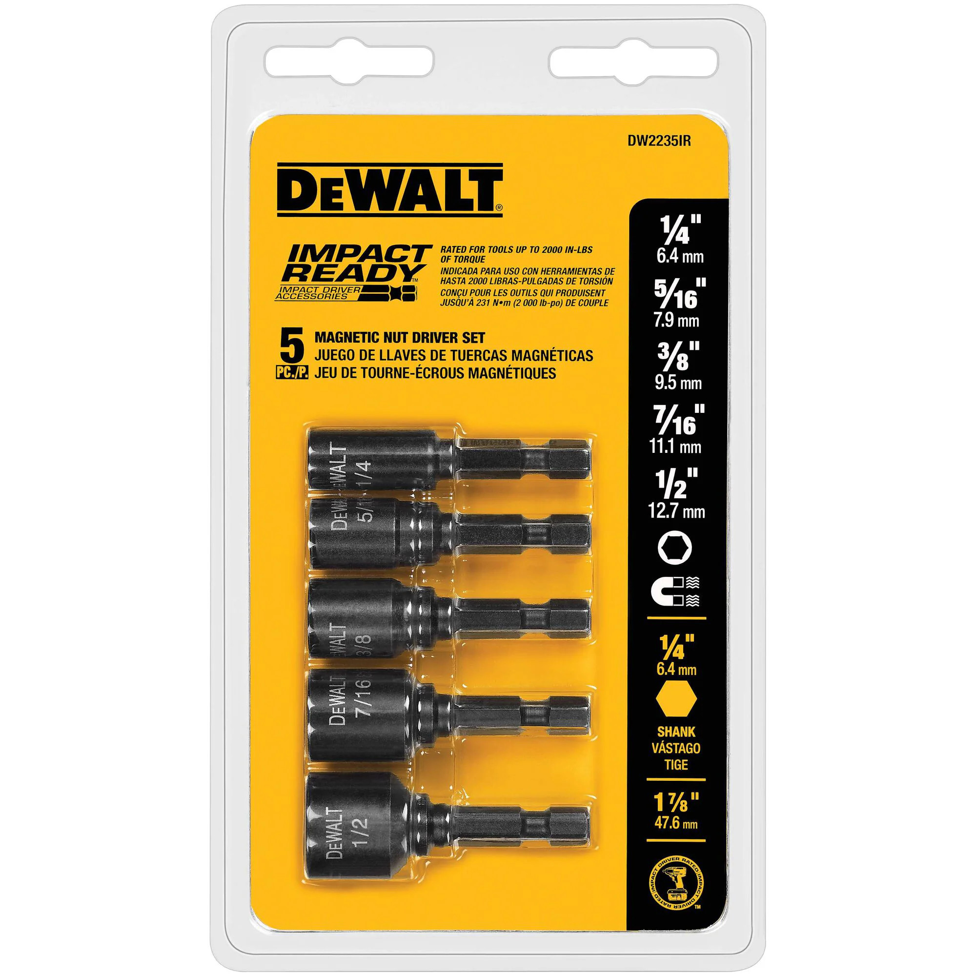 DEWALT Nutsetter Impact Driver Bit 5 -Piece | DW2235IR G | Lowe's