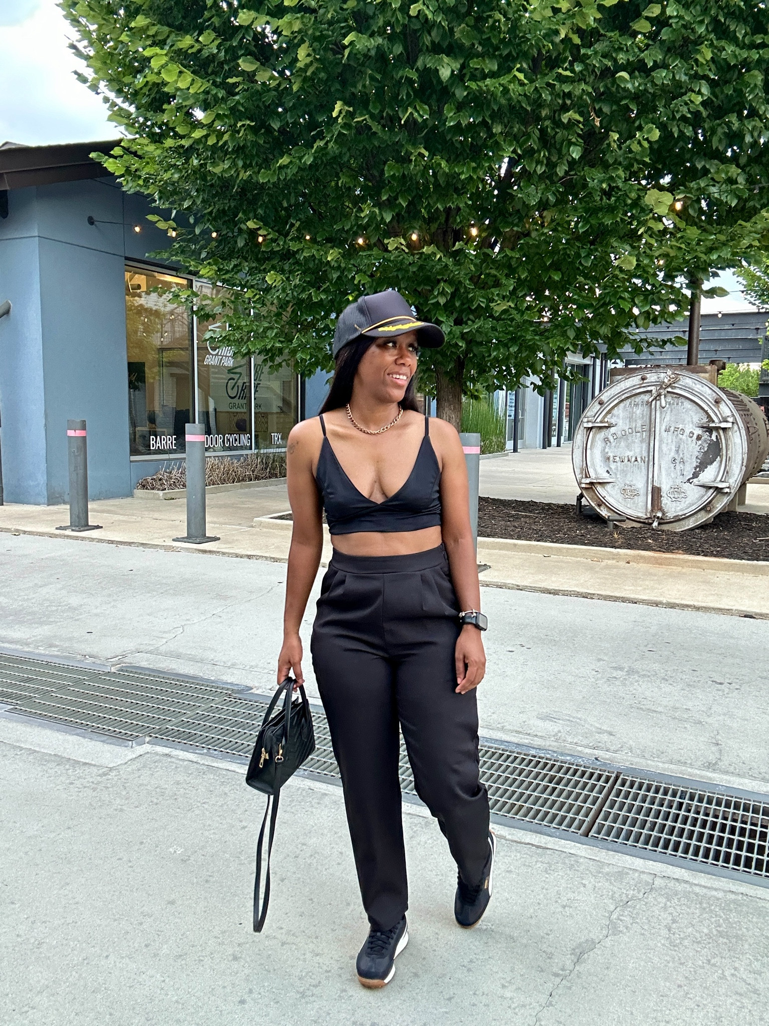 How to style Puma Easy Rider Vintage

Perfect travel outfit idea for women who love wearing black!

I styled these sneakers with a black bralette and black trouser pants. I’m also wearing a black trucker hat and black mini crossbody bag

#LTKStyleTip #LTKFindsUnder50 #LTKShoeCrush