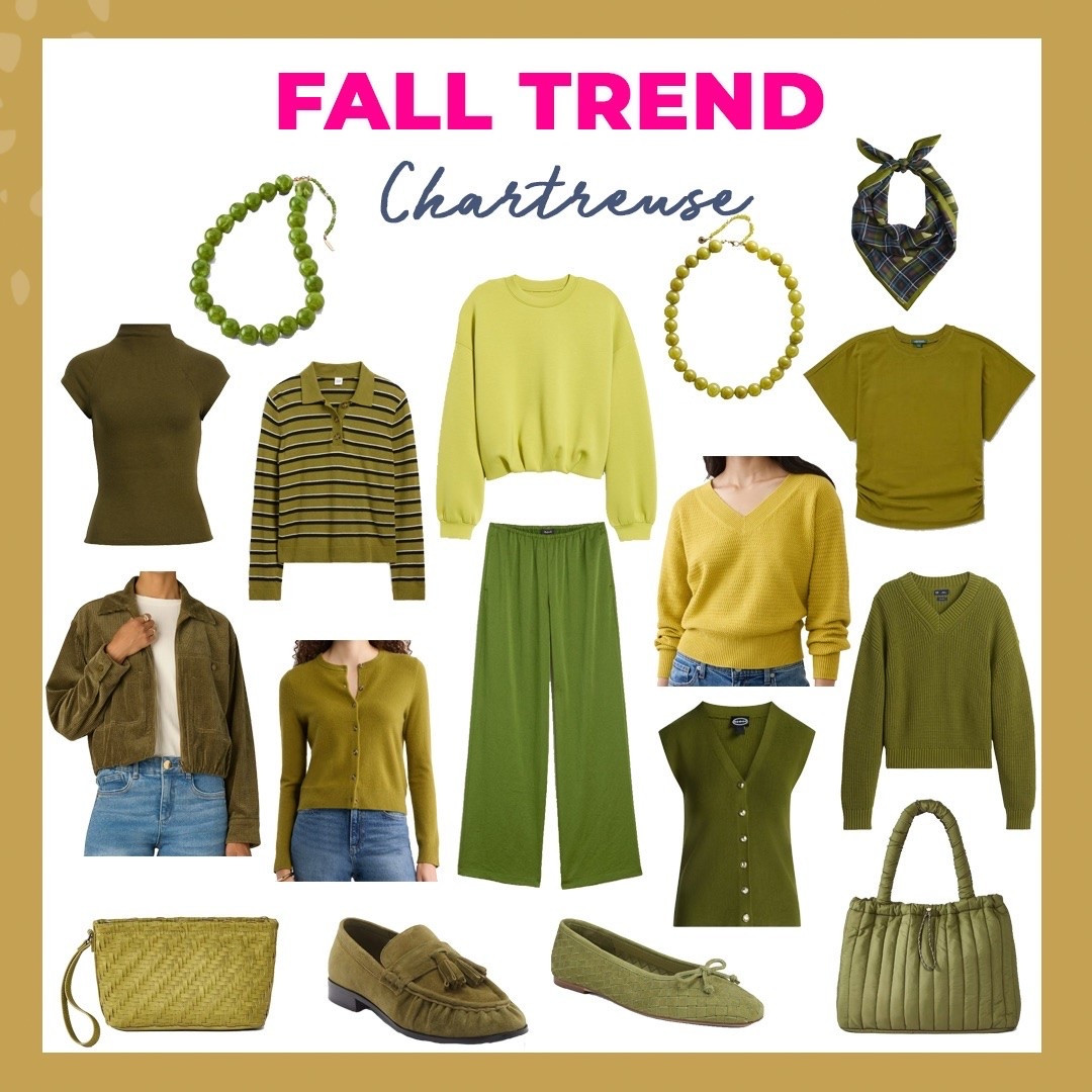 Fall Trends: CHARTREUSE!!! Yes the color you are starting to see everywhere in different tints, tones, and shades. Add a touch of make it the focus of you fall outfit!

#LTKSeasonal #LTKOver40 #LTKSaleAlert