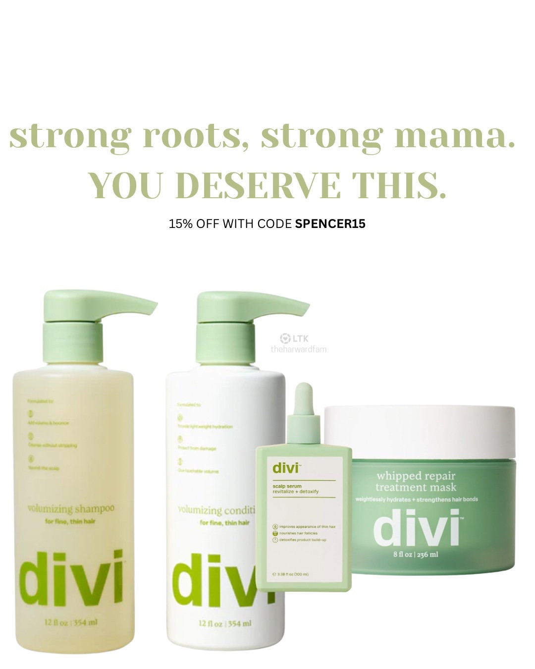 Absolutely loving how Divi is transforming my hair—stronger, healthier, and full of life! This Mother’s Day, take care of YOU, mamas. You deserve to feel confident from the scalp up! 🤍🧖🏼‍♀️

#LTKGiftGuide #LTKBeauty #LTKSaleAlert