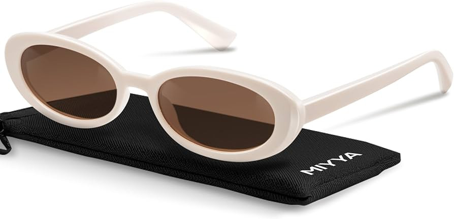 miyya Trendy Polarized Sunglasses Women, Oval Sunglasses for Women Men, Retro Sun Glasses for Wom... | Amazon (US)