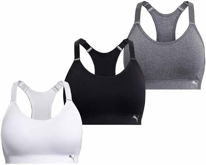 PUMA Women Sports Bra, 3-Pack | Amazon (US)