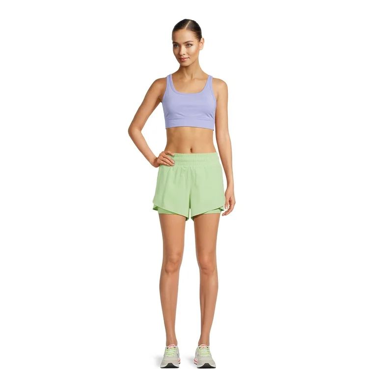 Avia Women’s Running Shorts with Bike Liner, 4” Inseam, Sizes XS-XXXL | Walmart (US)