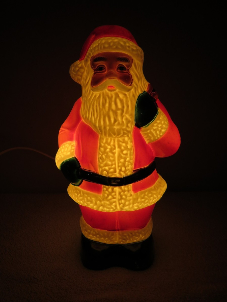 VTG 10" Old World Santa Claus & Presents Tabletop Blow Mold Christmas Decoration | eBay | eBay US