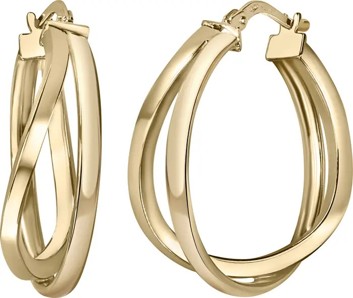 Bony Levy 14K Gold Twisted Hoop Earrings | Nordstrom | Nordstrom