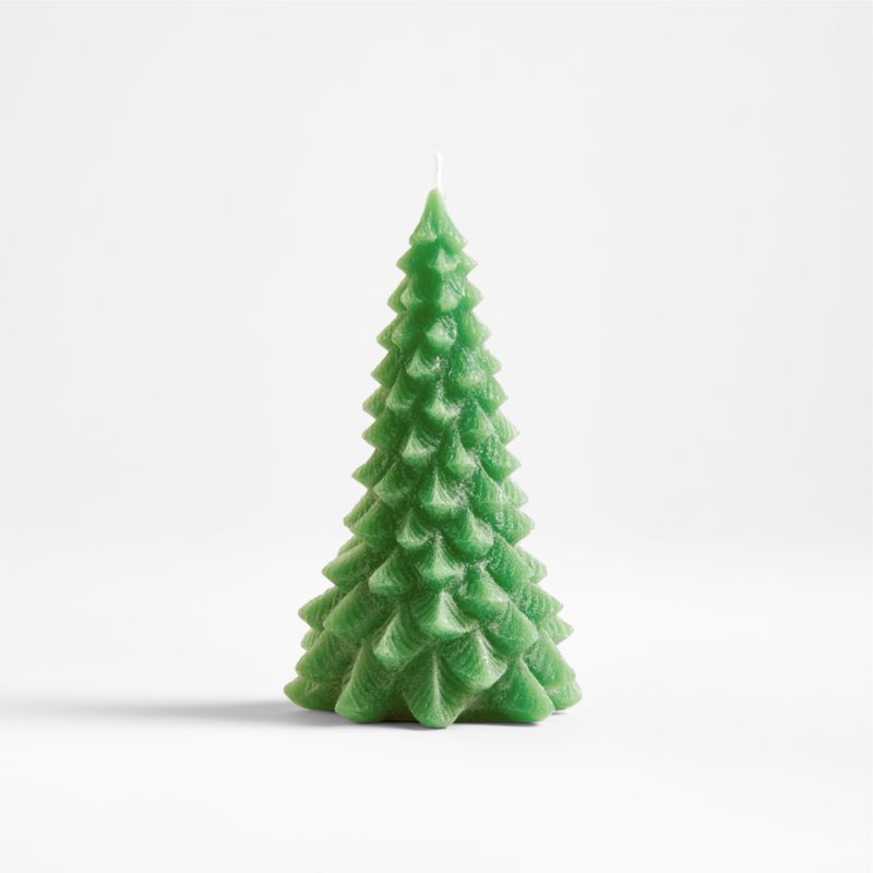 6" Green Tree Candle + Reviews | Crate and Barrel | Crate & Barrel