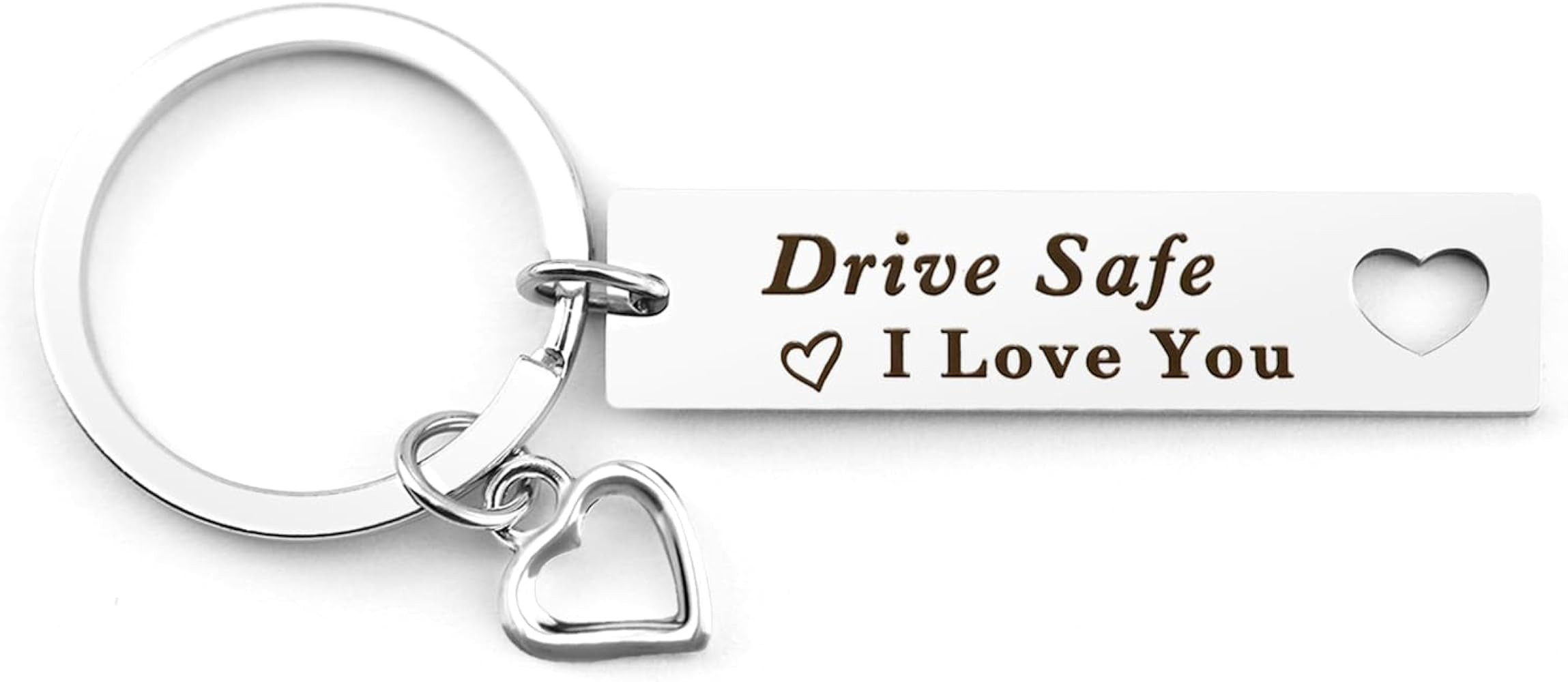 Yeeaulpa Drive Safe Keychain Valentines Christmas Birthday Gift for Him Boyfriend Husband Men Dri... | Amazon (UK)
