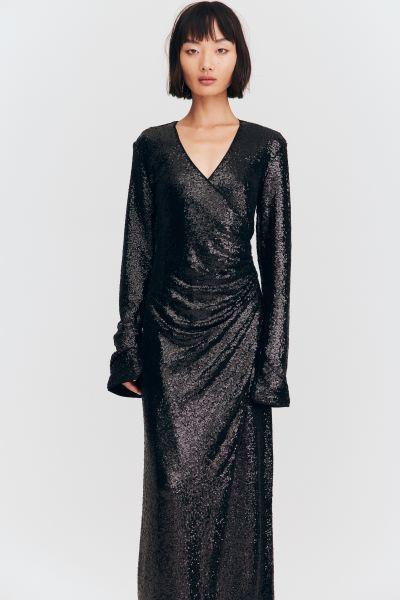 Sequined Dress - Silver-colored - Ladies | H&M US | H&M (US + CA)