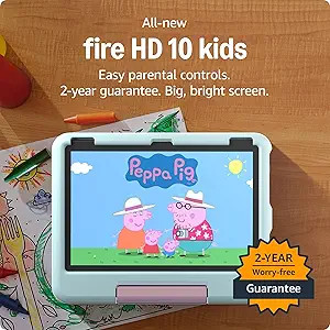 Amazon Fire HD 10 Kids tablet (newest model) | Officially Licensed Peppa Pig Limited-Edition | Amazon (US)