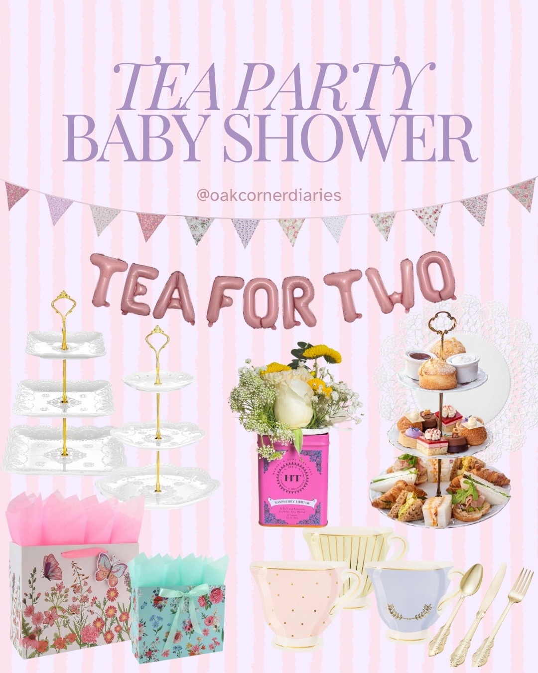 ✨ Hosting a tea party baby shower? Think dainty, charming, and just the right touch of whimsy ☕🌸 From three-tiered stands and teacup plates to gold cutlery, florals, and favor bags—every detail comes together for the sweetest celebration. Tap to shop these pretty party finds and recreate the magic for your own par-tea! 🎀🍰 #gardenteaparty #teaparty

#LTKFindsUnder50 #LTKBaby #LTKParties