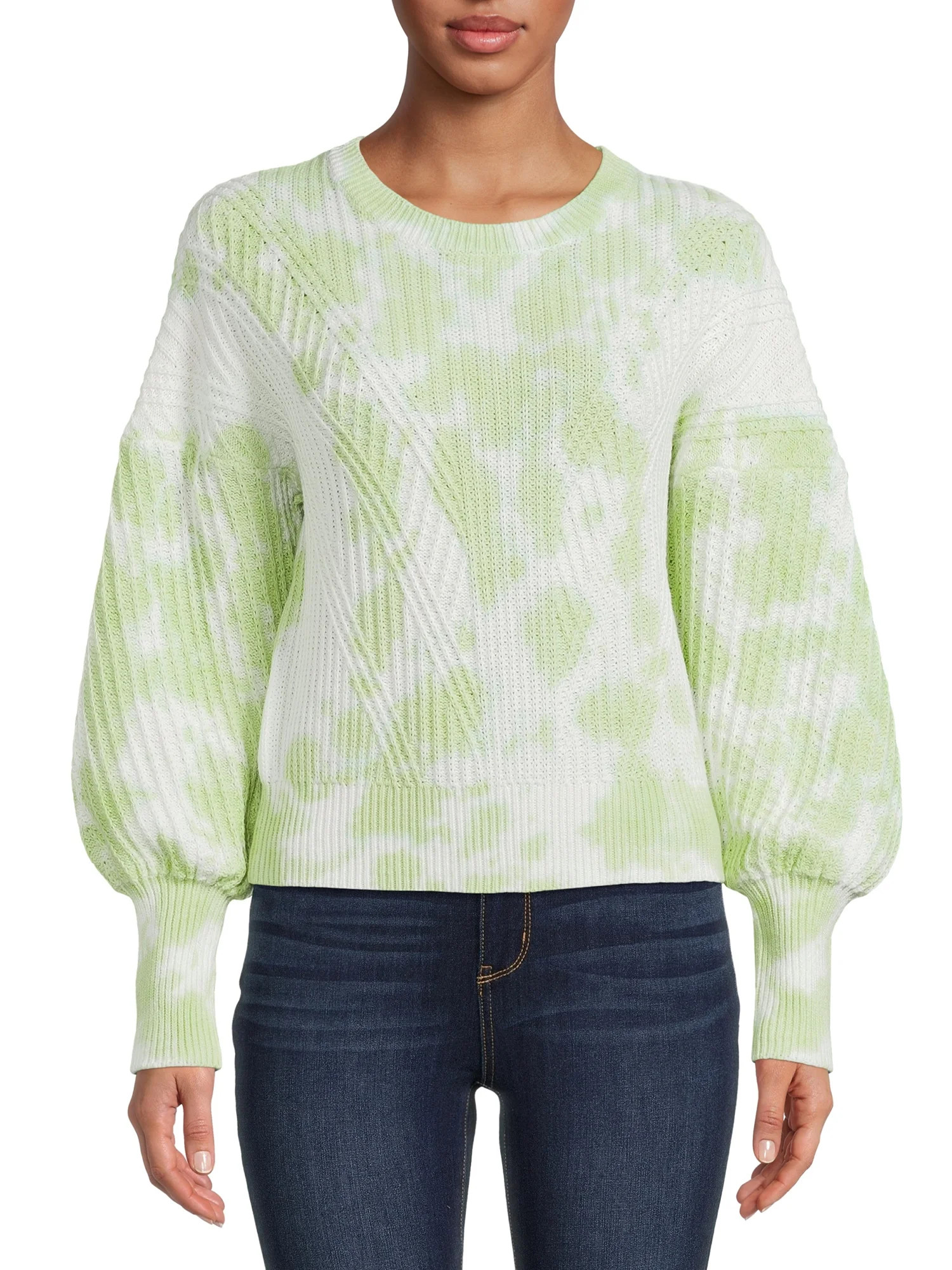 Time and Tru Women's Mixed Rib Sweater | Walmart (US)