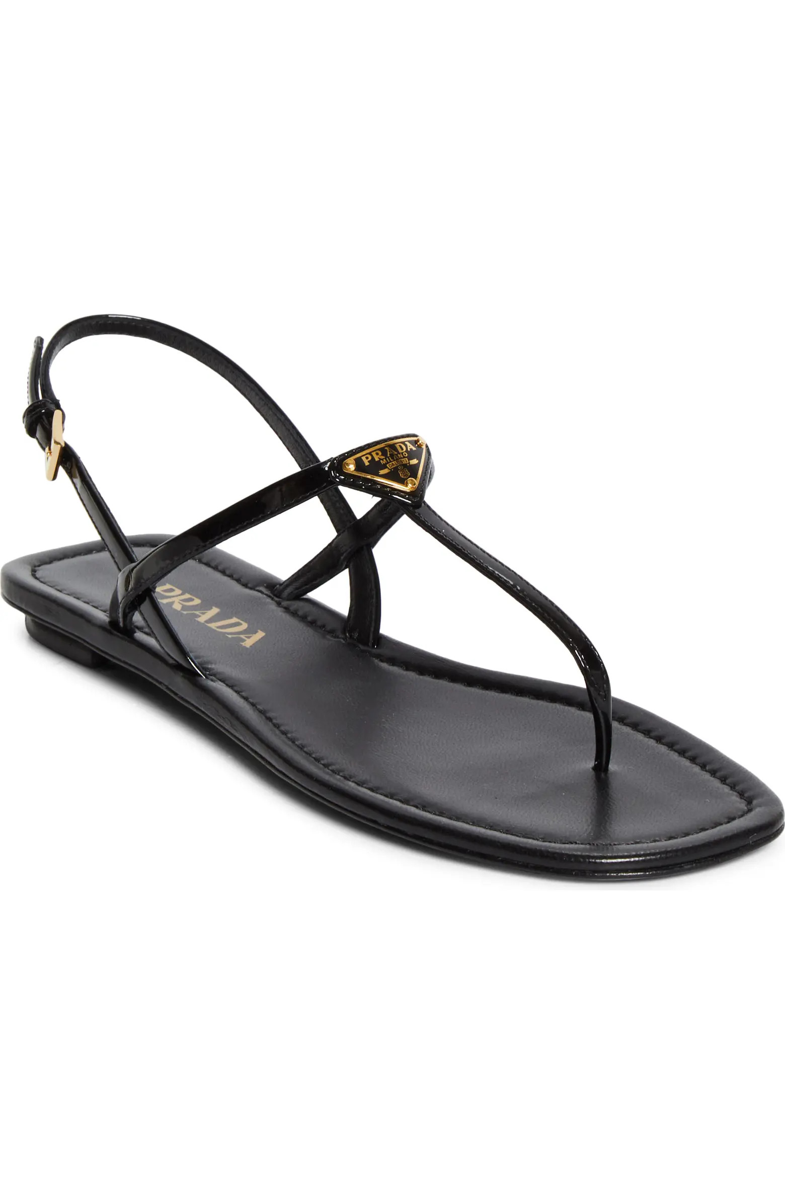Prada Triangle Logo Sandal (Women) | Nordstrom | Nordstrom